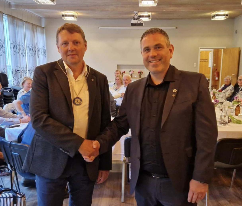 Presidentskifte i Lund Rotary